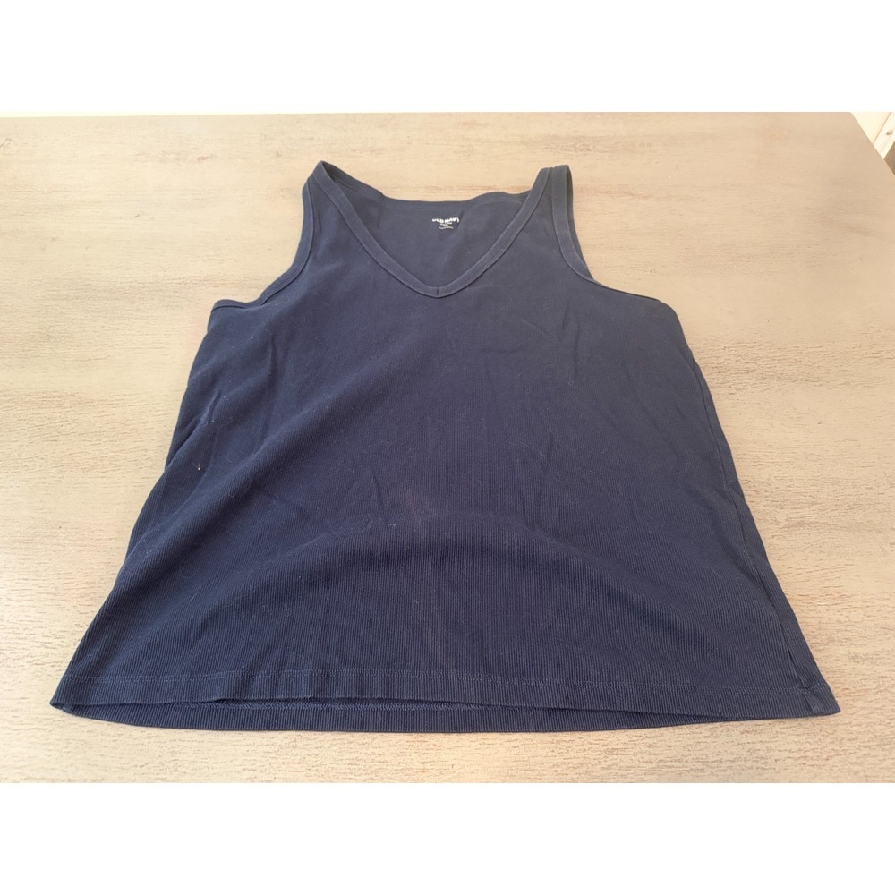 blue ribbed OLD NAVY FIRST LAYER plus size tank top shirt XXL 2X
